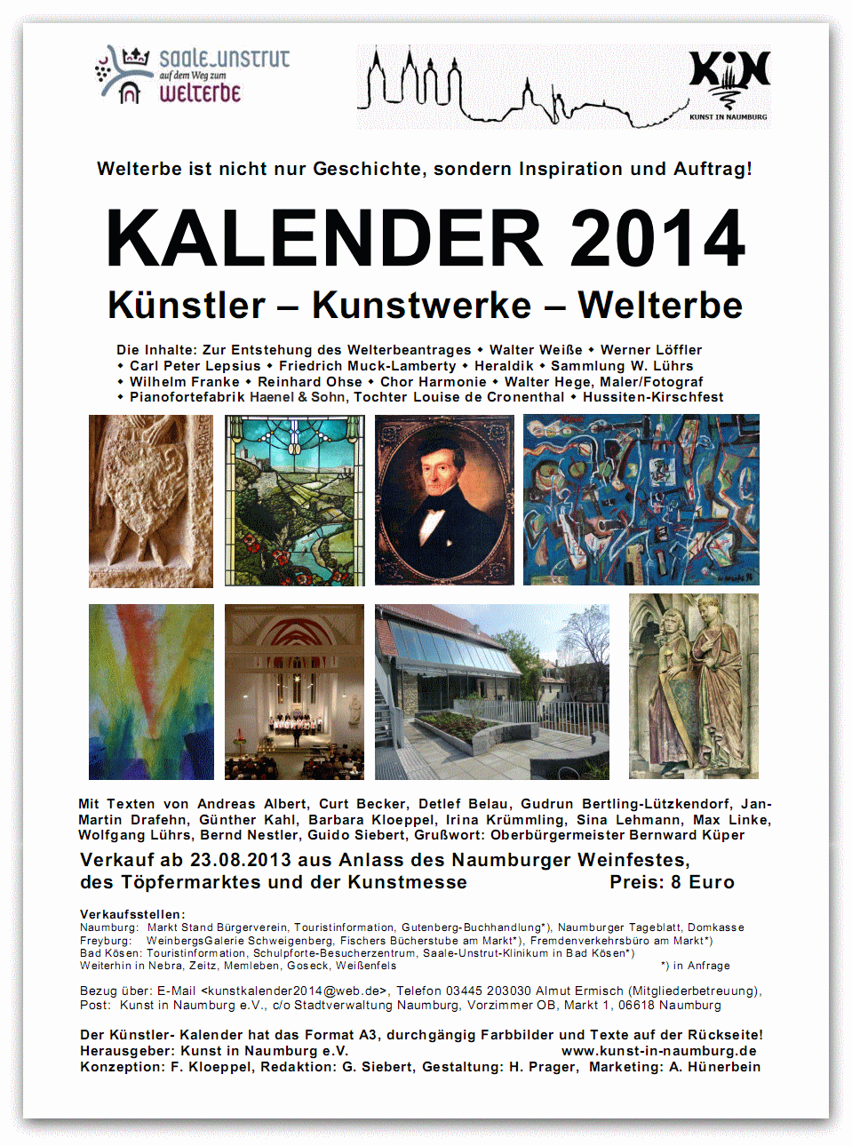 Flyer Kunst-Kalender 2014